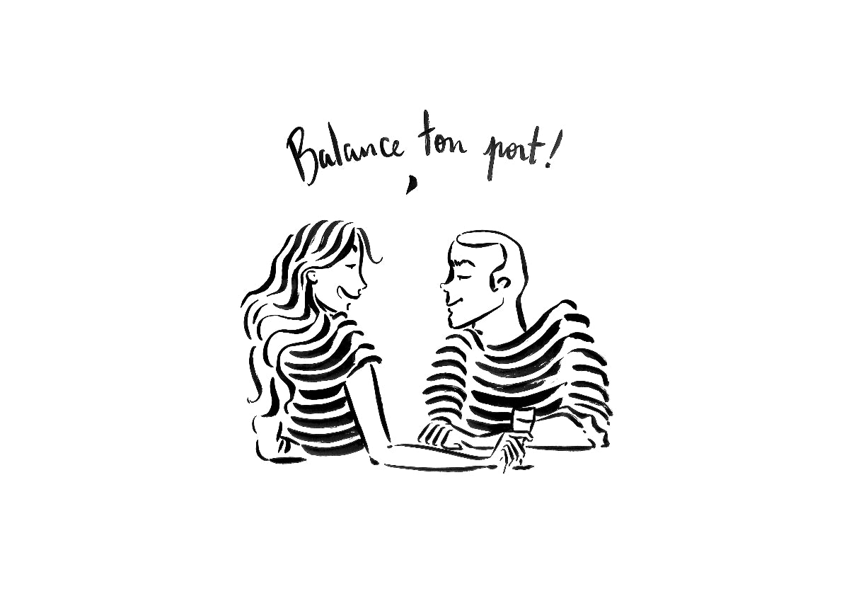 "Balance ton port" Carte Postale