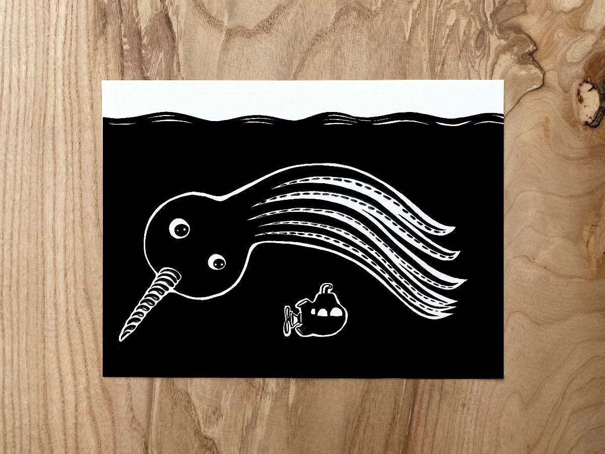 "Krakorn dans l'eau" Illustration