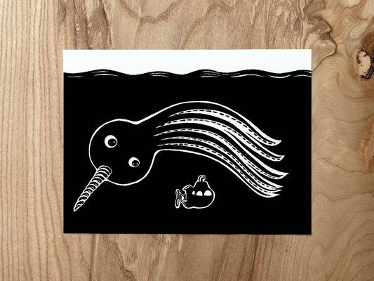 "Krakorn dans l'eau" Illustration