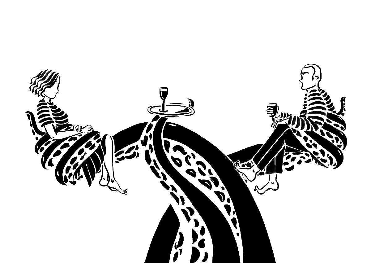 "La Rencontre" Carte Postale