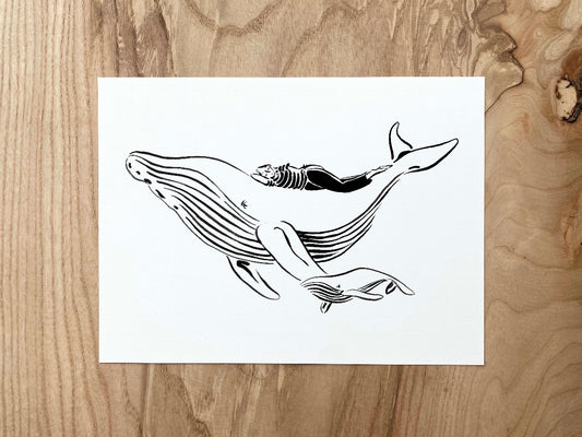 "La baleine et le baleineau"