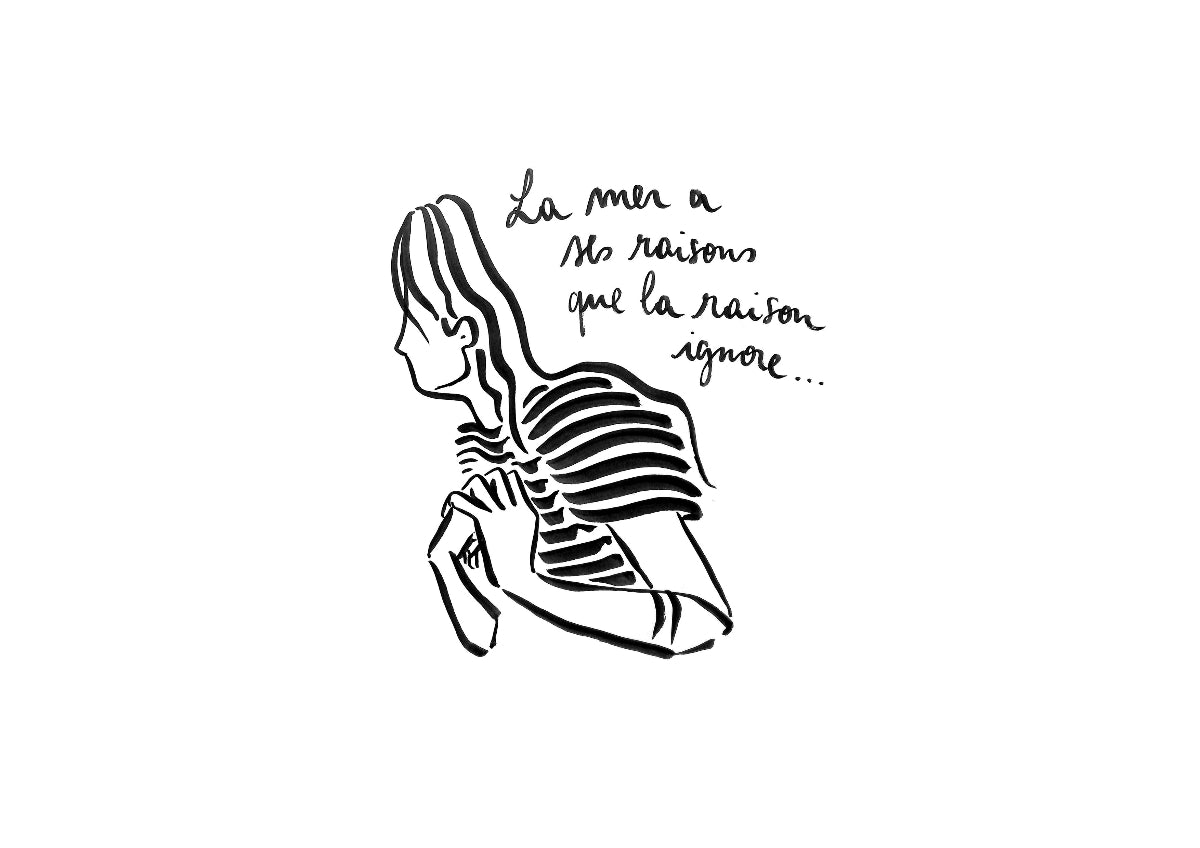 "La mer a ses raisons" Carte Postale