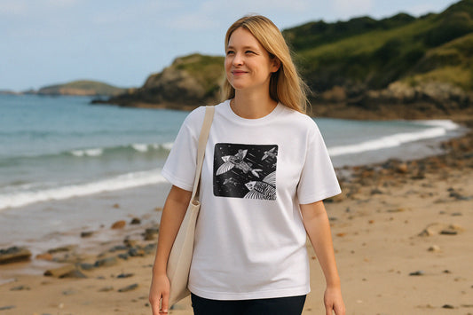 T-Shirt "Les Poissons Volant" en coton bio