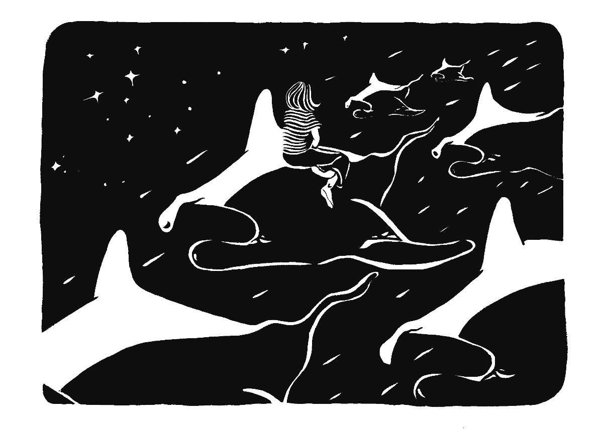 "La Raie Manta" Illustration