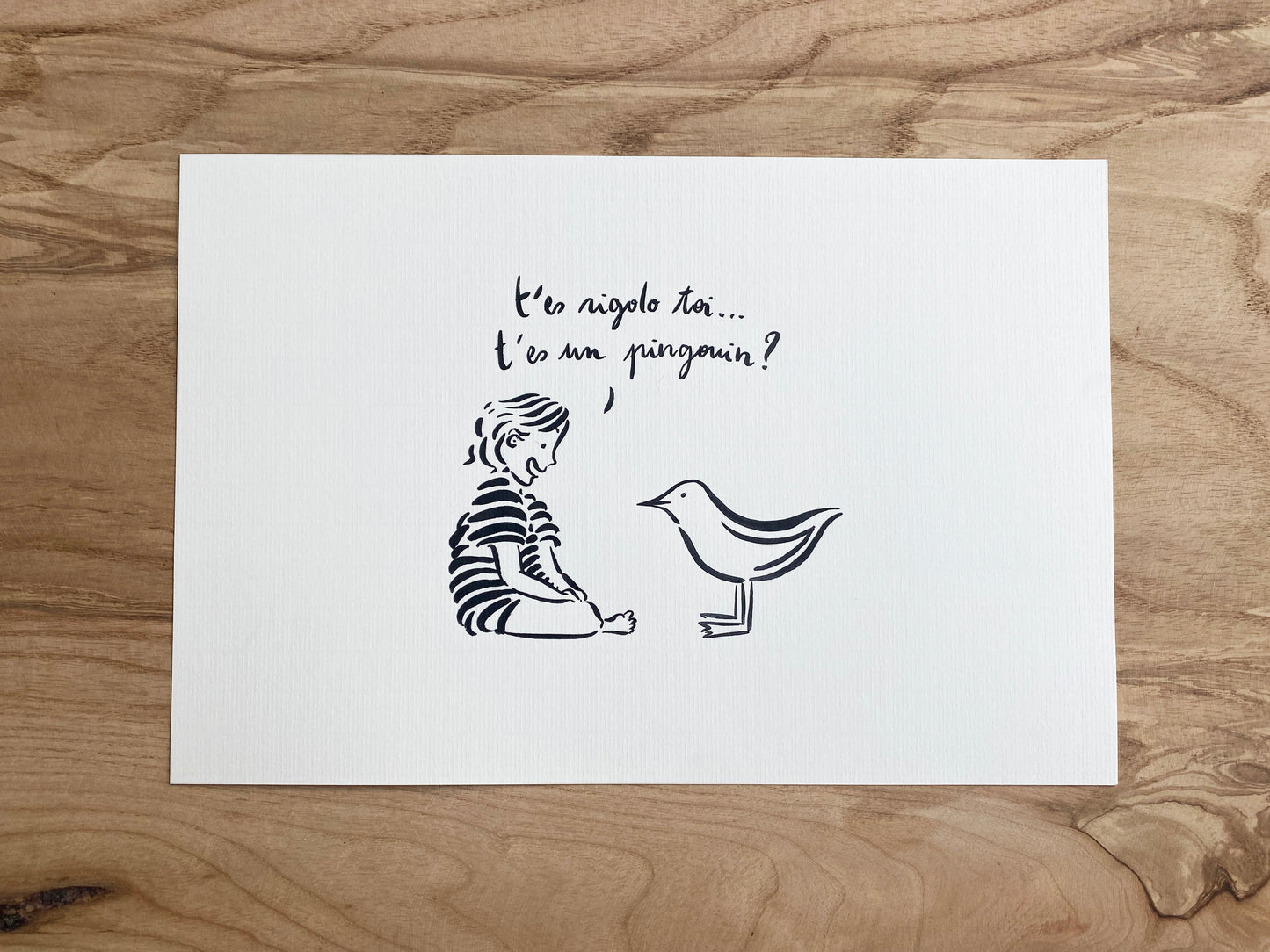 La Paimpolette "Pingouin" Tirage A4