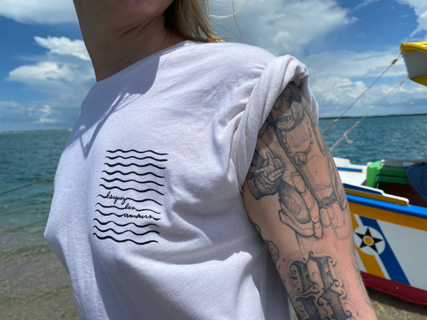 T-Shirt "Larguez les amours" Verbatim Maritime par La Paimpolette